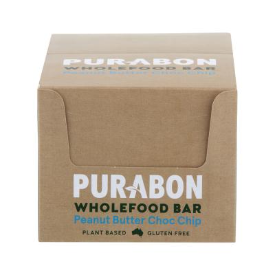 Purabon Wholefood Bar Peanut Butter Choc Chip 60g x 15 Display